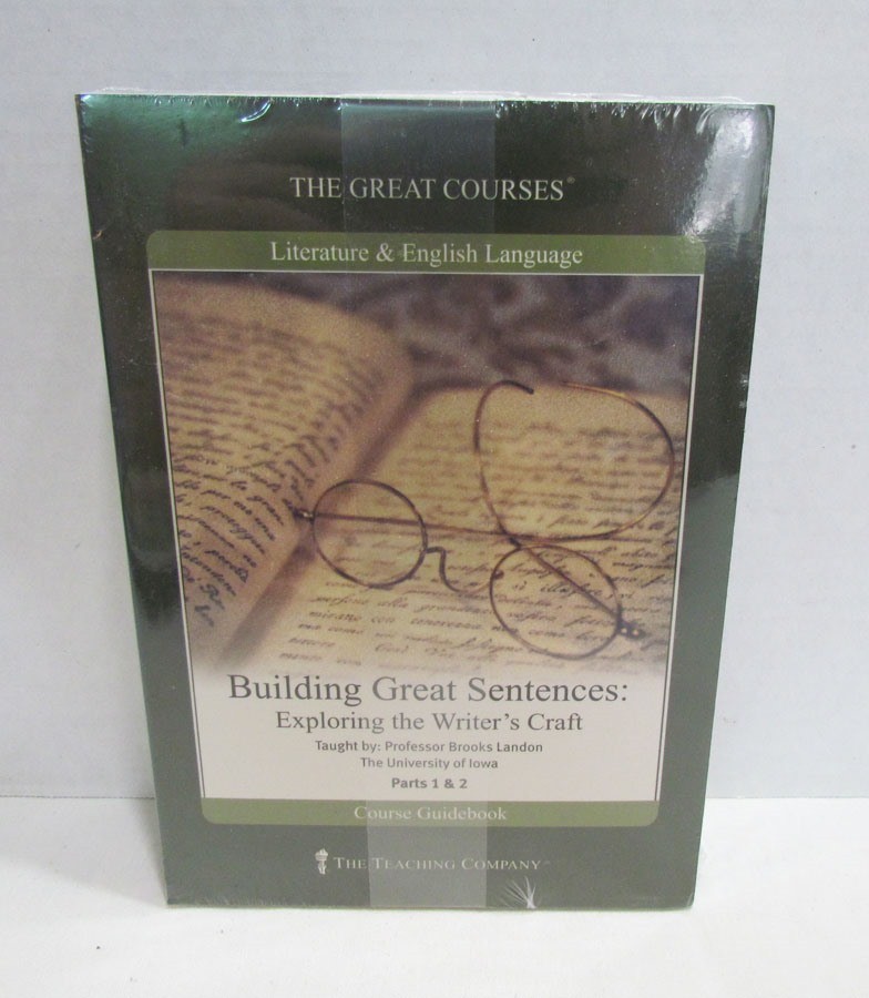 THE GREAT COURSES BUILDING GREAT SENTENCES 12 CD SET W/ BOOK FACTORY SEALED!