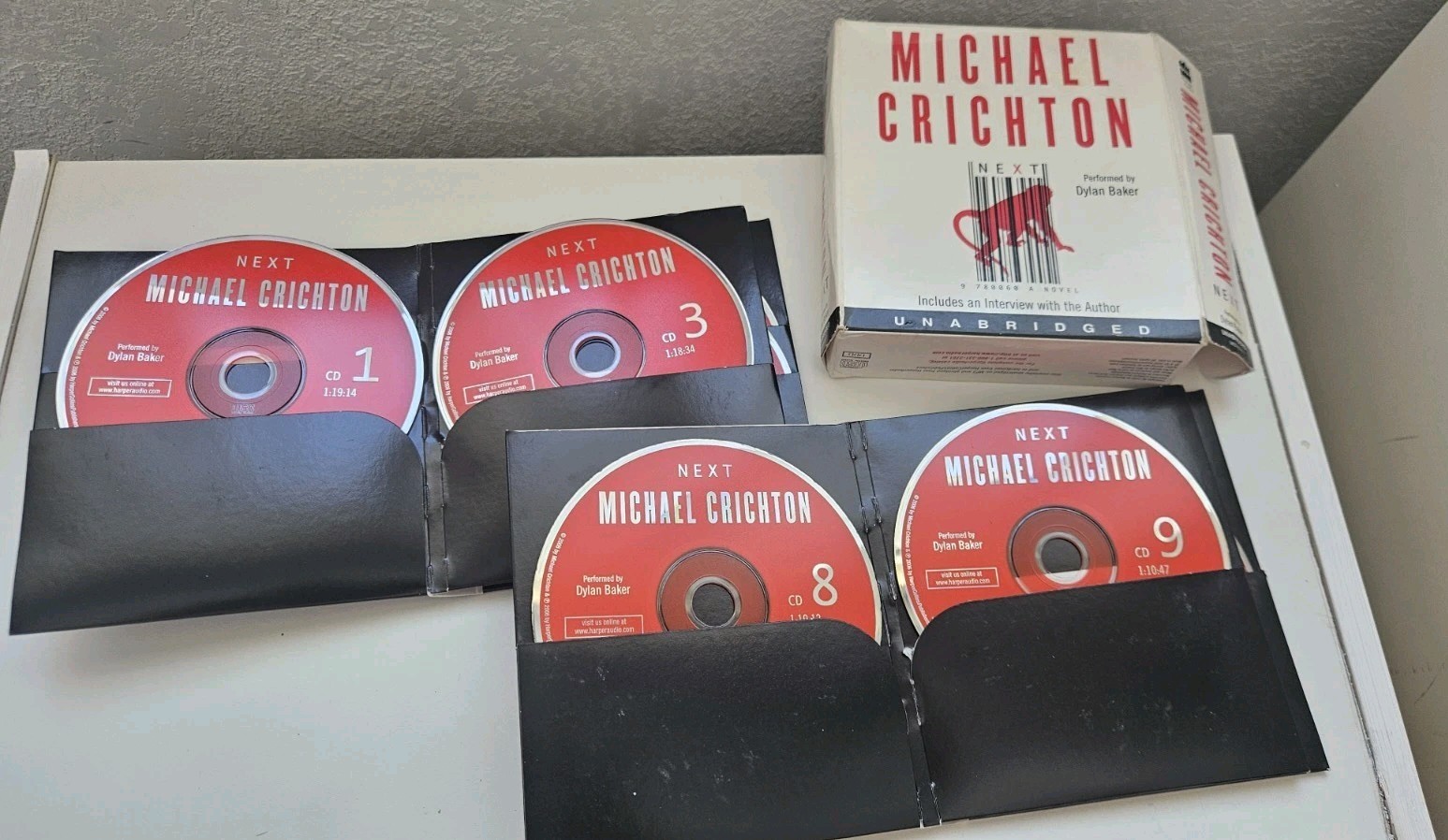 Michael Crichton NEXT Audiobook 11 CDs Unabridged Dylan Baker Complete Set
