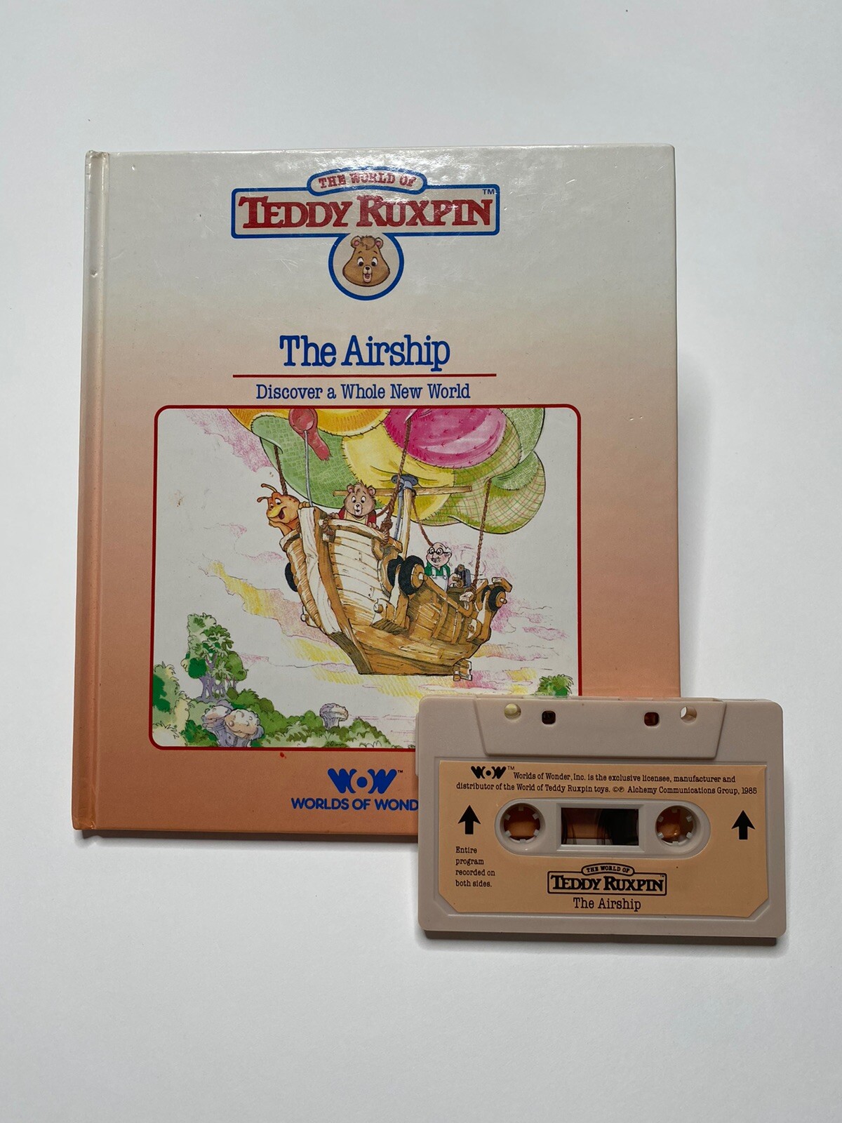 Teddy Ruxpin The Airship Book And Cassette Worlds Of Wonder 1985