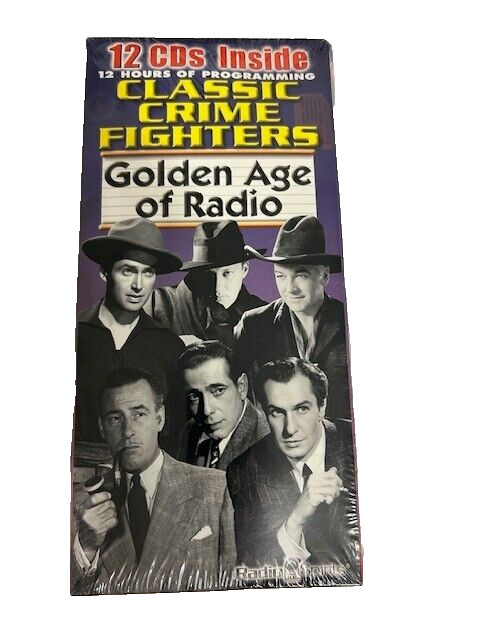 Golden Age of Radio — Classic Crime Fighters — 12 CDs — New, Sealed, FREE Ship