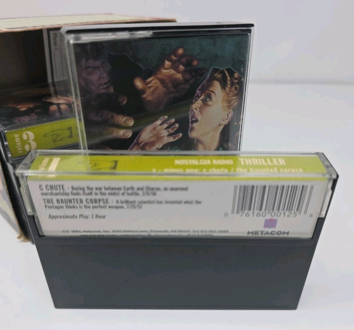 Nostalgia Radio Thriller Audio Cassette Tapes Series Of 6 Preowned Retro Sci-Fi