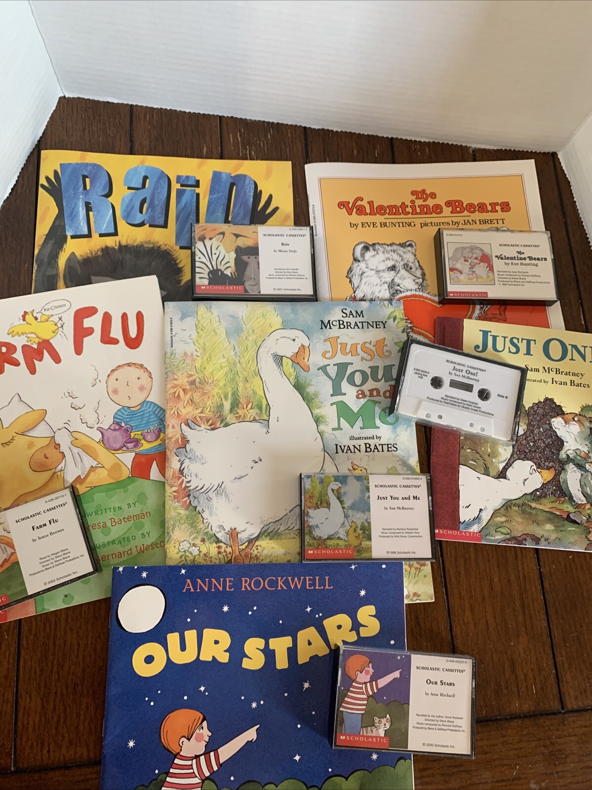 Scholastic Cassette /Books Lot Of 12 Titles 1990-2004