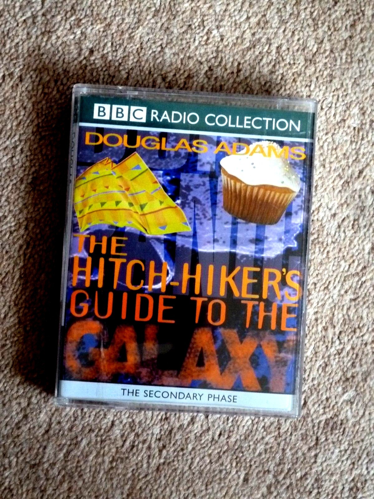 D. ADAMS — THE HITCH-HIKER’S GUIDE TO THE GALAXY — AUDIO BOOKS- (2 CASSETTES )