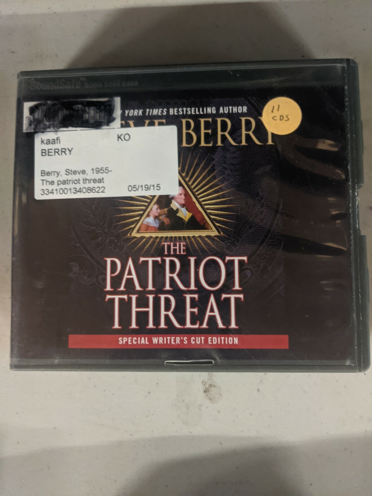 Shelf173 Audiobook~THE PATRIOT THREAT SPECIAL WRITERS CUT BY STEVE PERRY