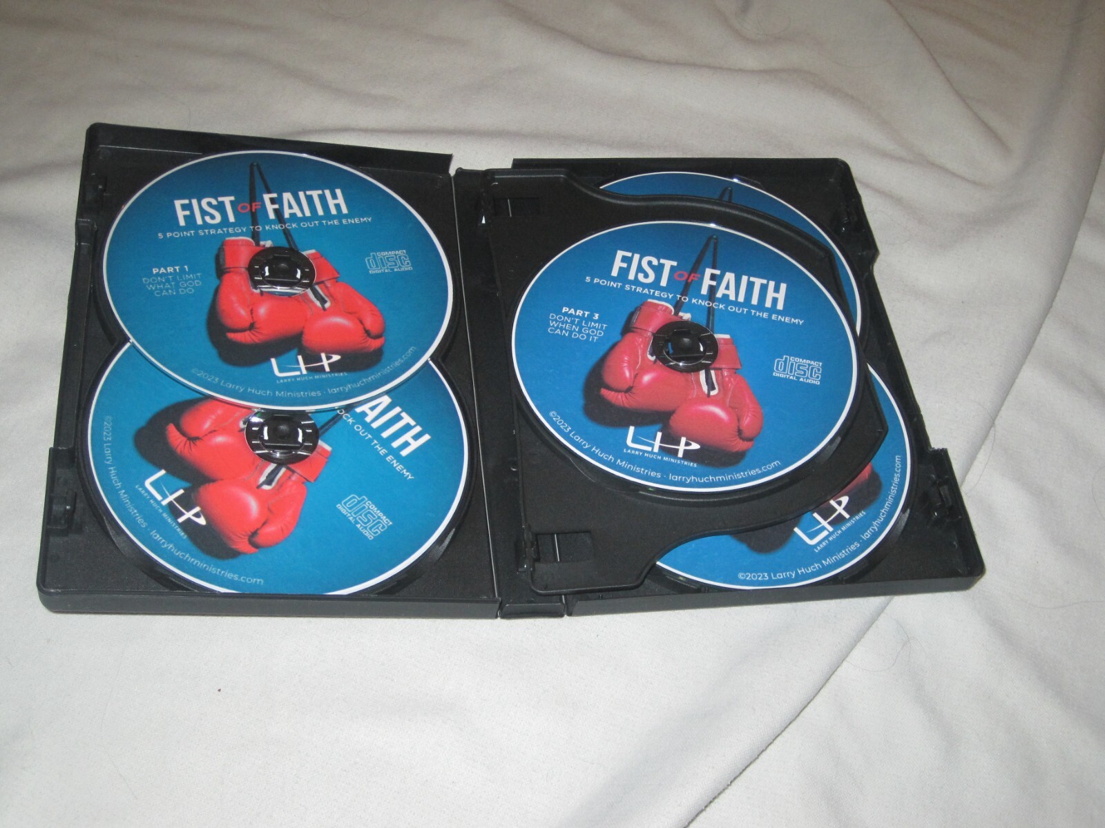 Larry Huch: Fist Of Faith (2023) CD’s 5-Disc Series Bible Christian Self-Help