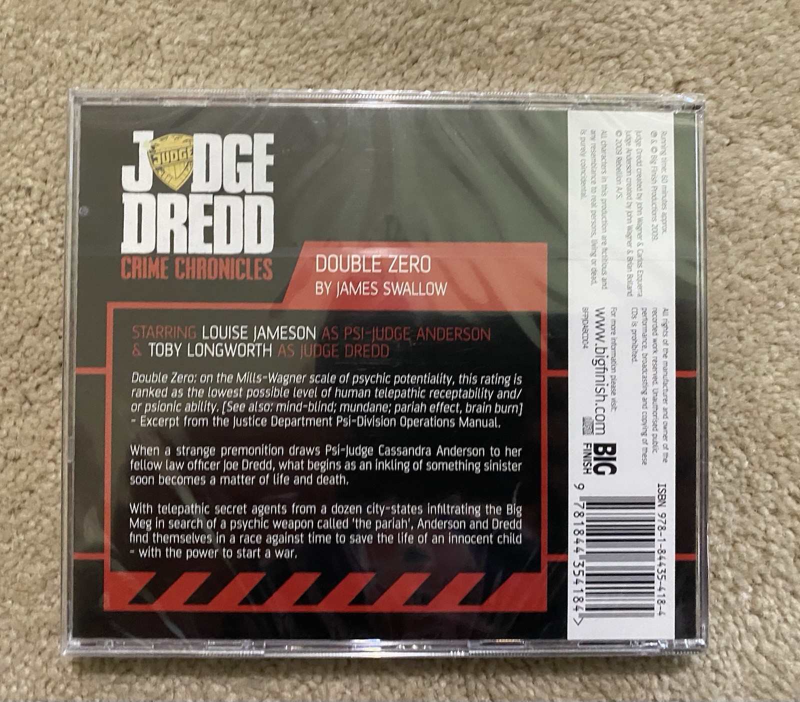 BIG FINISH JUDGE DREDD CRIME CHRONICLES Vol 1 2 3 & 4 (2/3/4 are FACTORY SEALED)