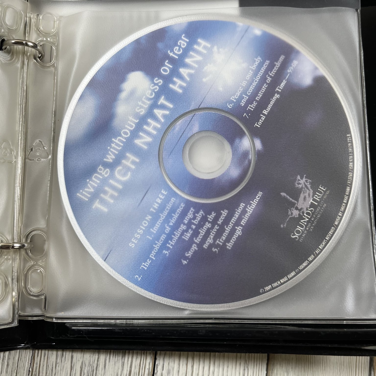 Living Without Stress or Fear by Thich Nhat Hanh Audiobook CDs Sounds True 6