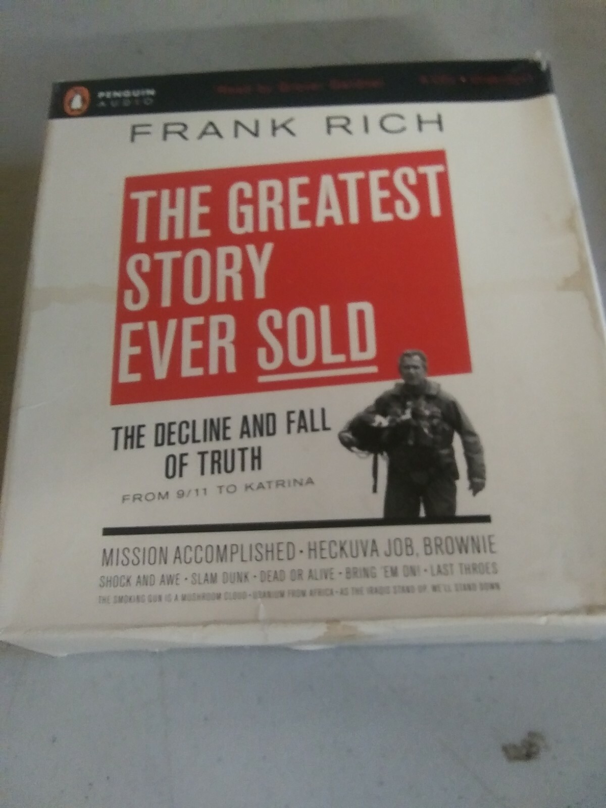 Shelf000 Audiobook~ THE GREATEST STORY EVER SOLD, FRANK RICH