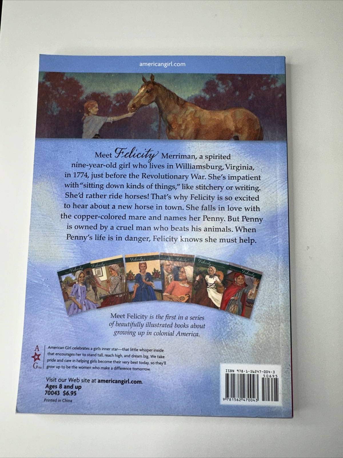 American Girl: Meet Felicity — Paperback By Tripp, Valerie — GOOD