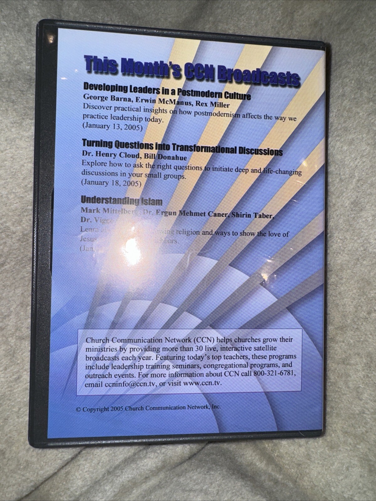 CCN Broadcast Library Church Communication Network CD Sermons Audio 2004 & 2005