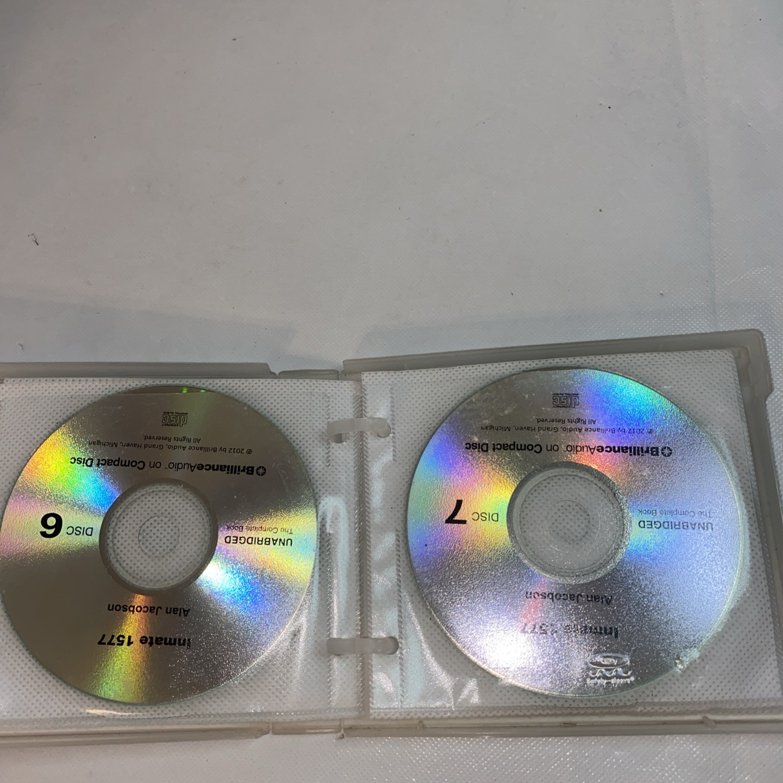 GOOD Audiobook CD Inmate 1577 Alan Jacobson Karen Vail Series Unabridged