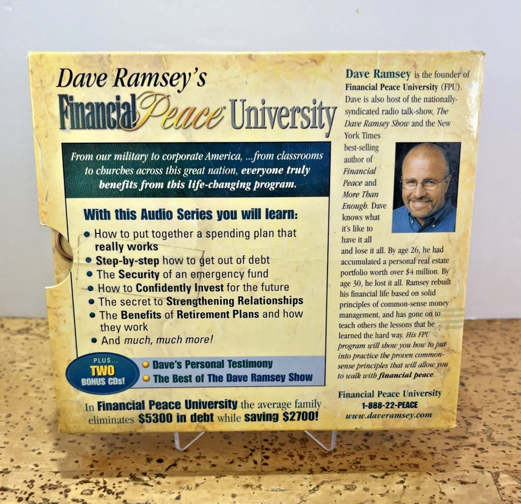 Dave Ramsey’s Financial Peace University-(Audio CDs, 13 Disc) 2 Bonus, Fast Ship