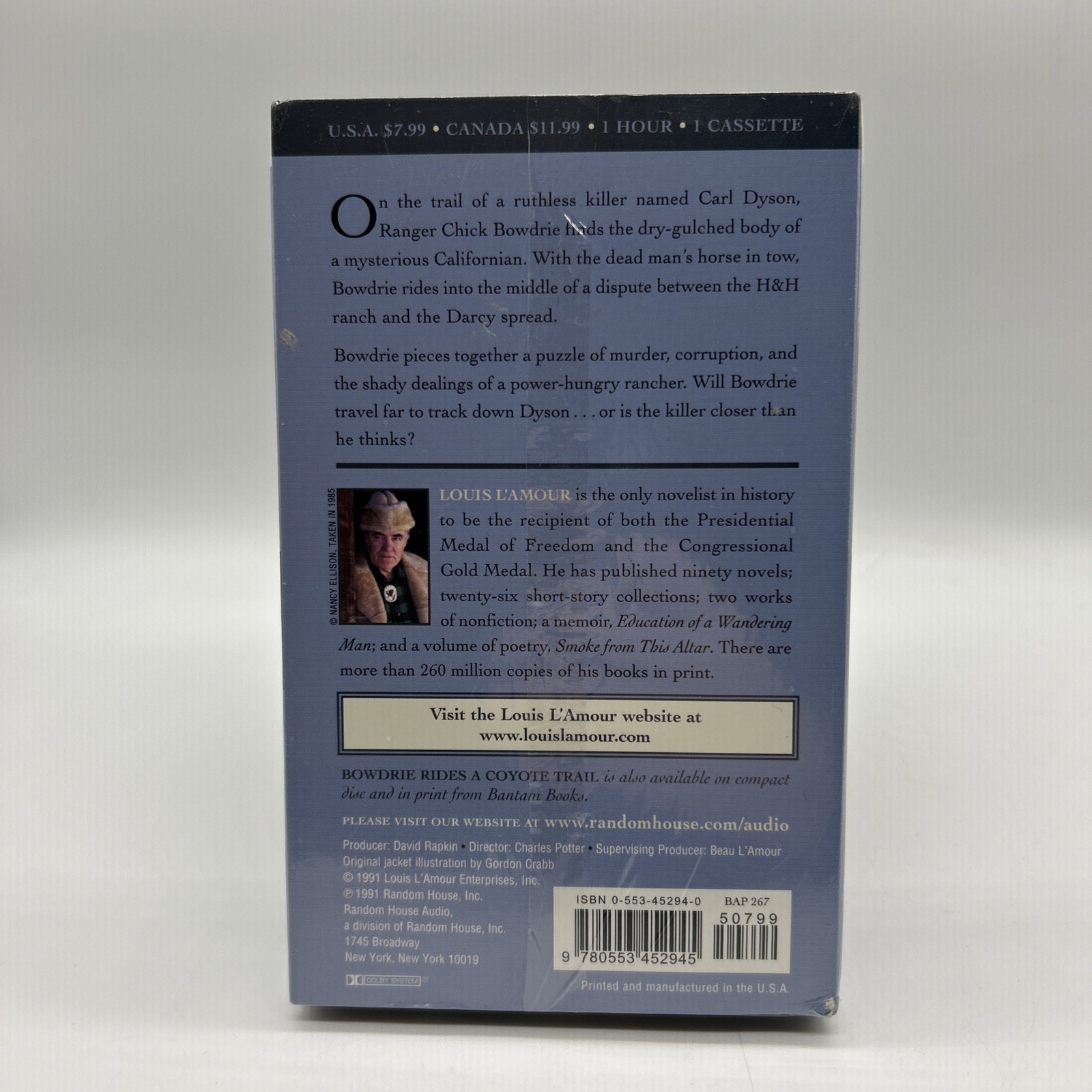 Bowdrie Rides a Coyote Trail by Louis L’Amour (1991, Audio Cassette) BRAND NEW
