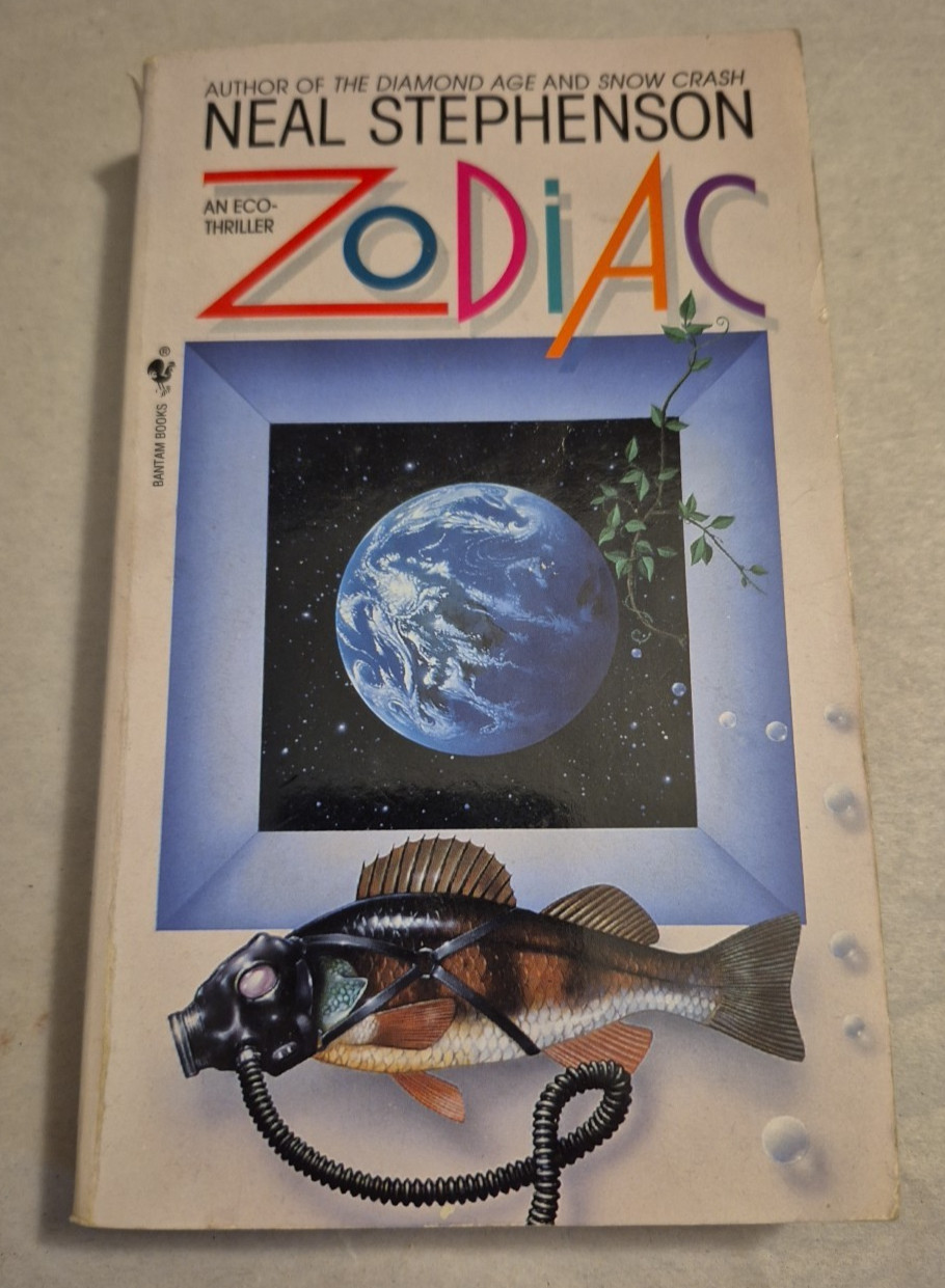 Zodiac Neal Stephenson Bantam Mass Market Paperback Science Fiction Cyberpunk