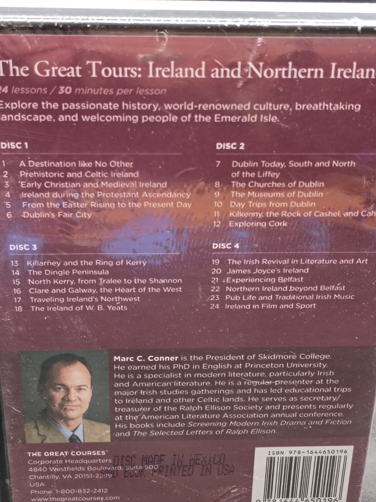 The Great Tours: Ireland and Northern Ireland — 4 DVD Set The Great Courses NEW