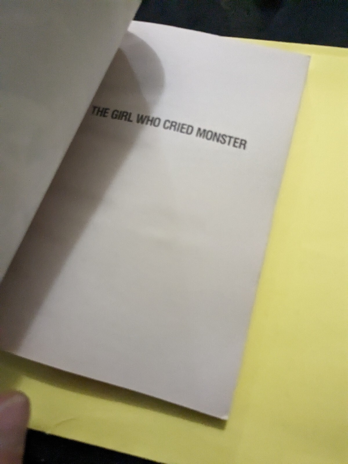 The Girl Who Cried Monster (Goosebumps, No. 8) — VG very Clean