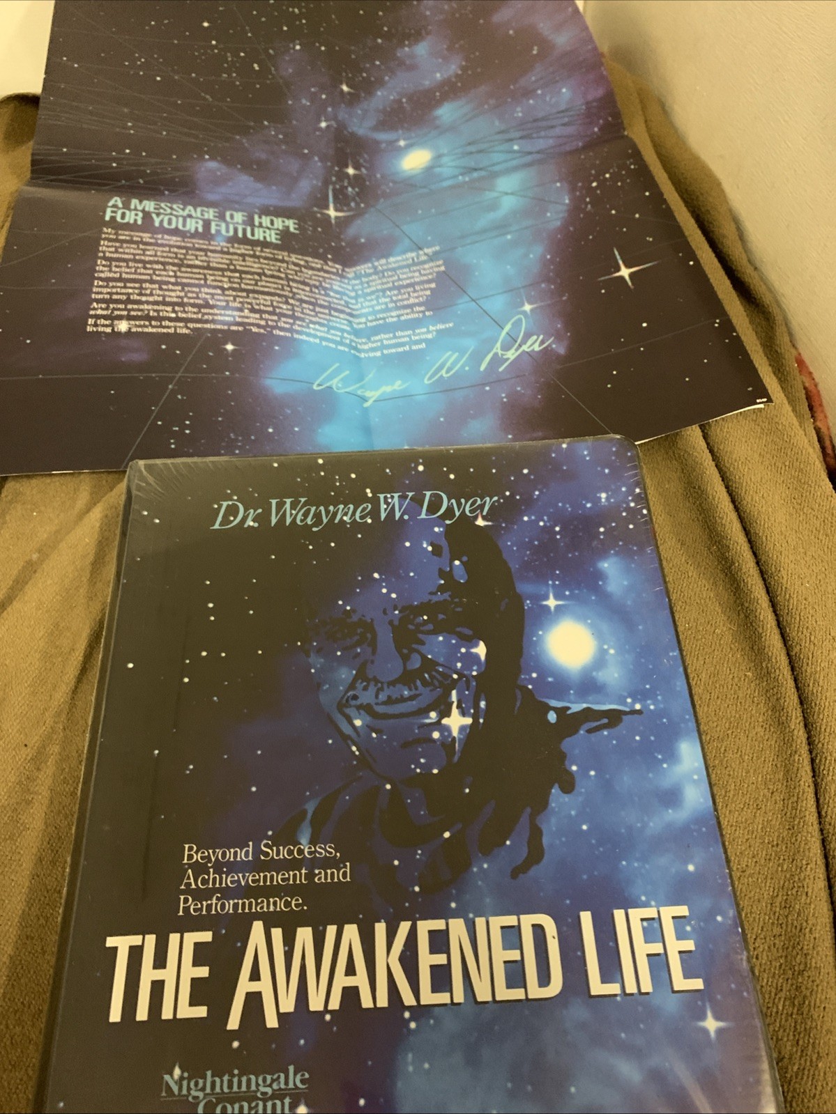 Dr Wayne Dyer The Awakened Life Cassette Series & Poster Sealed Brand New