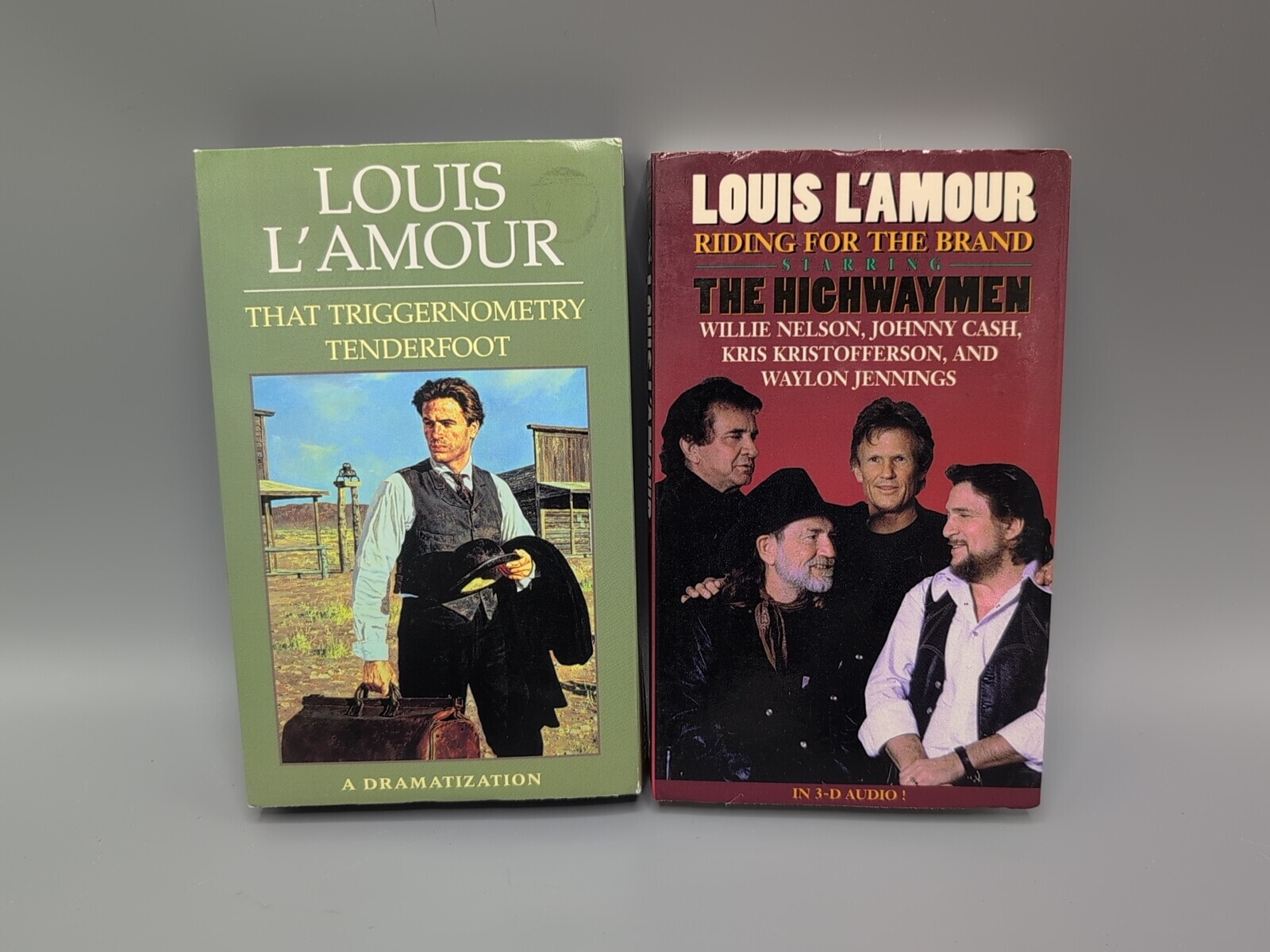 2 Louis Lamour Audio Cassettes(Triggernometry Tenderfoot & Riding For The Brand)