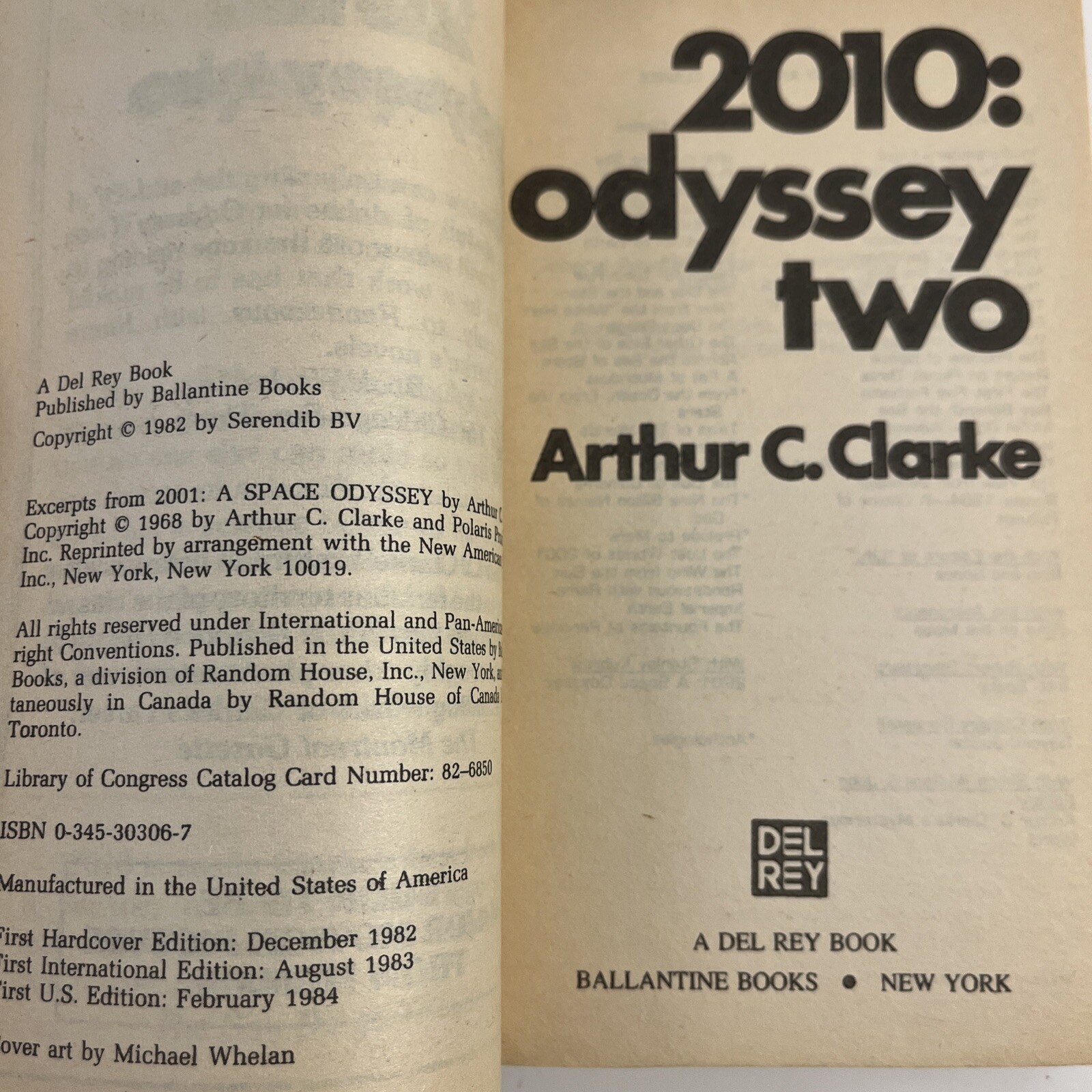 Space Odyssey Ser.: 2010: Odyssey Two : A Novel by Arthur C. Clarke (1984,…