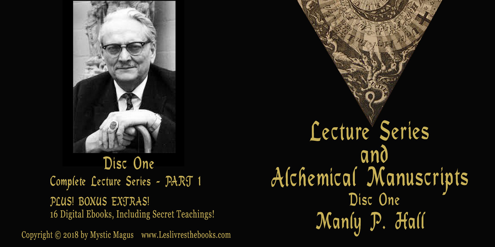Manly P Hall Audio Set LOT Lectures Albums Secret Teachings MP3 DVDs Books & Vid