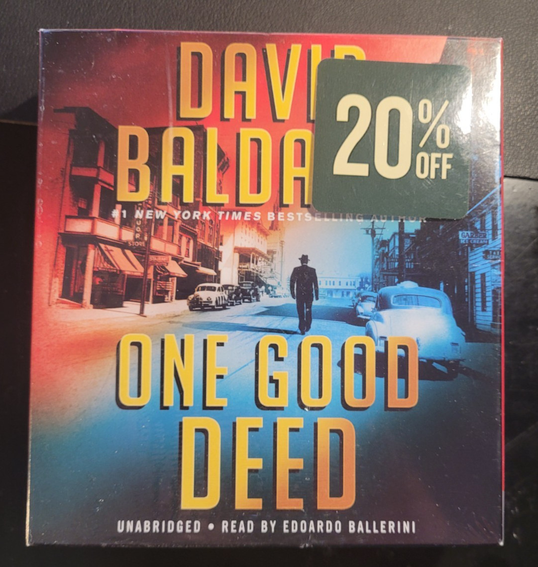 One Good Deed 7 CD Audiobook — David Baldacci New Sealed