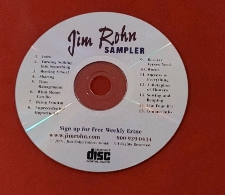 Jim Rohn Sampler CD Personal Development Compact Disc