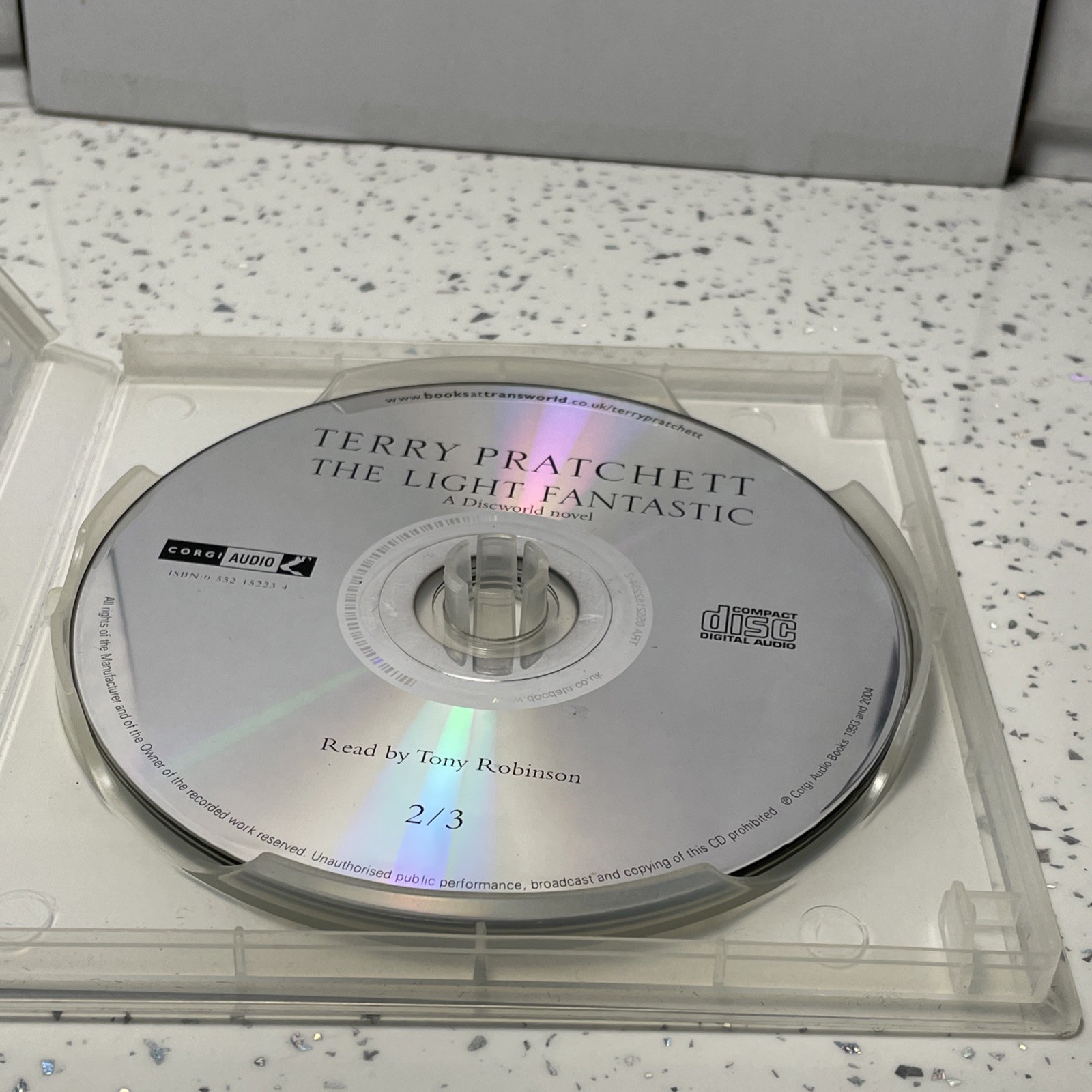 Terry Pratchett audio books CD Wyrd Sisters and The Light Fantastic (6 CDs)