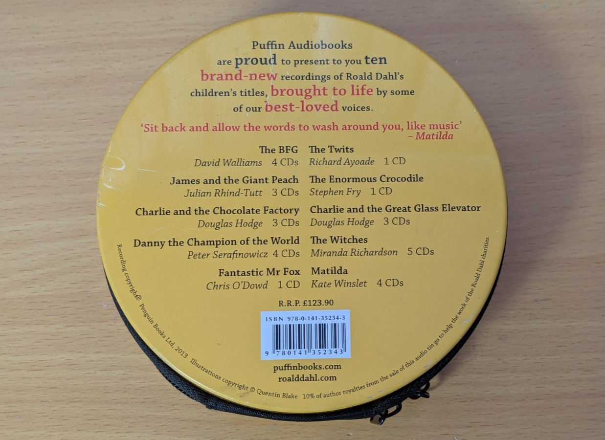 Roald Dahl: 10 Phizz-whizzing Audiobooks, 29 CD Collection, Complete