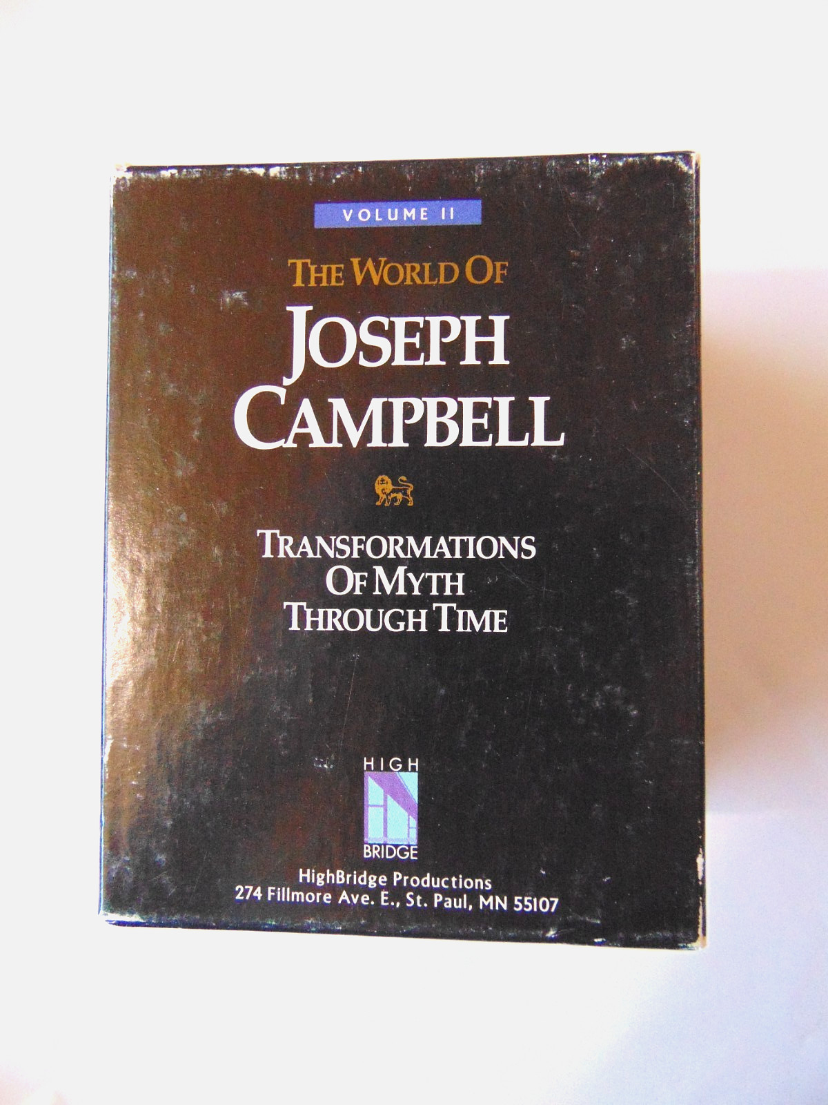 Vintage Transformations of Myth by Joseph Campbell Vol II Audio Cassette Box Set