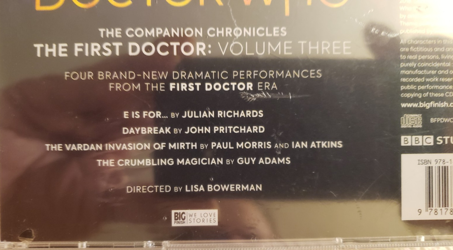 Doctor Who: The Companion Chronicles: First Doctor Vol 3 Big Finish Sealed