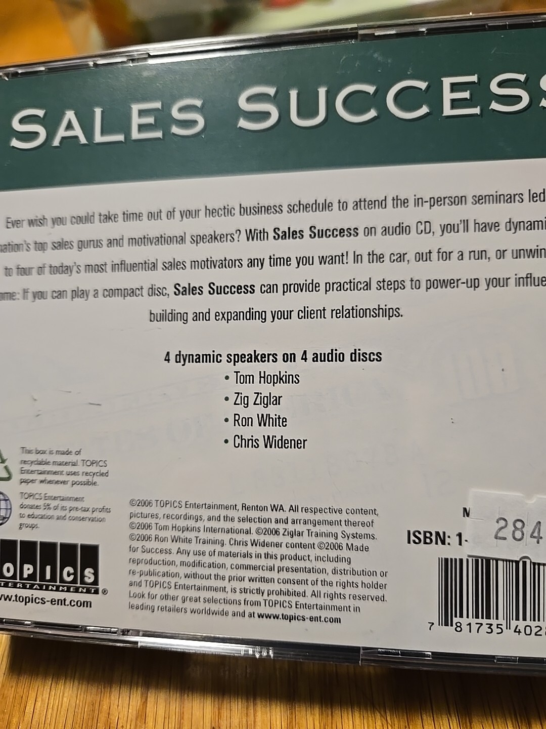 Topics Entertainment AUDIO SUCCESS SUITE EDITION — SALES SUCC