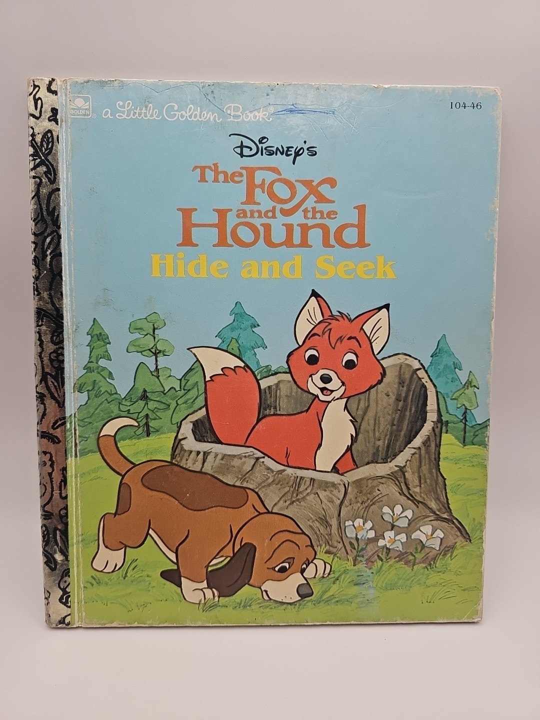 Vintage A Little Golden Book Disney’s Fox & The Hound Hide & Seek 1981 #1547