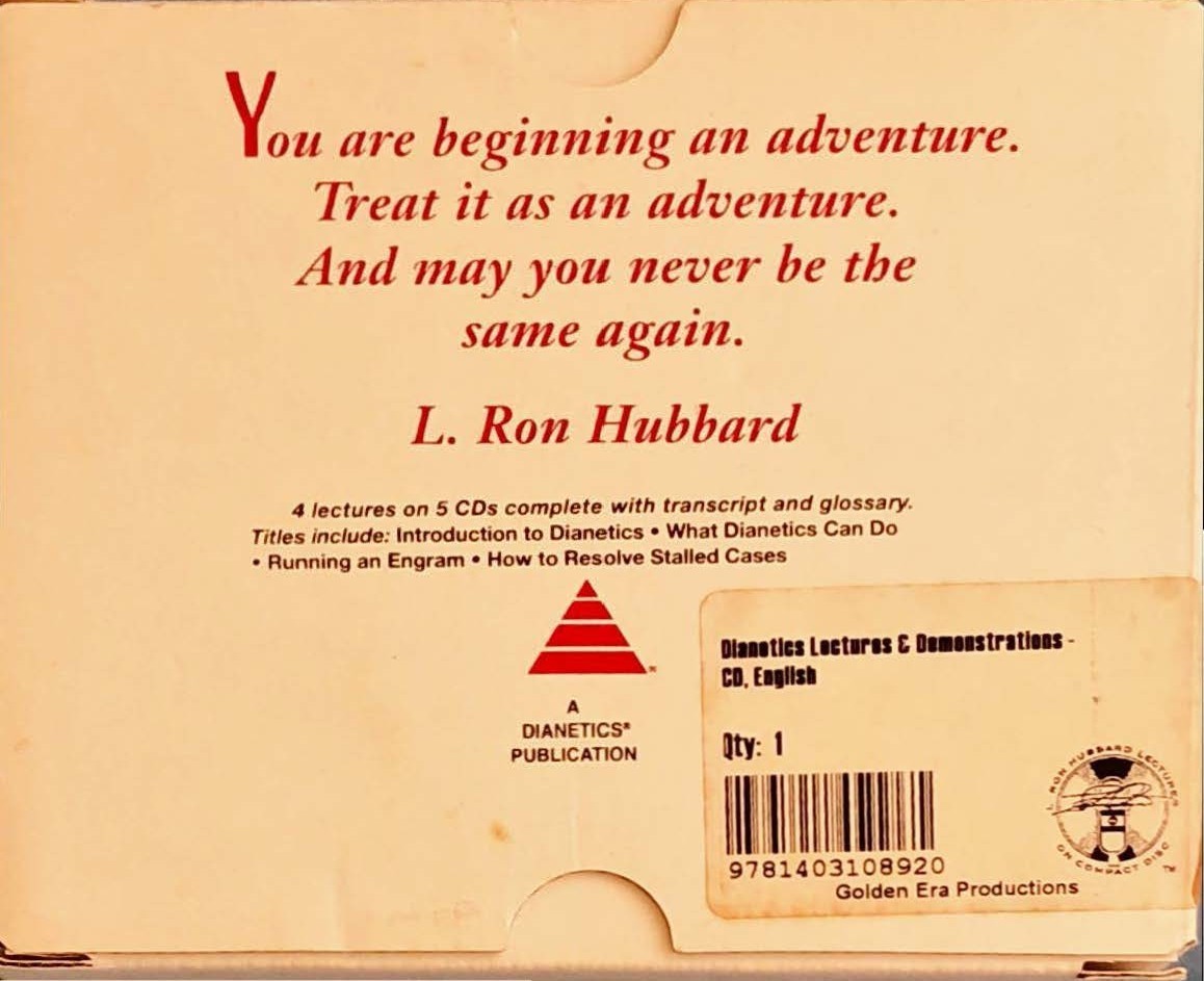 Dianetics Lectures and Demonstrations CD (L. Ron Hubbard)