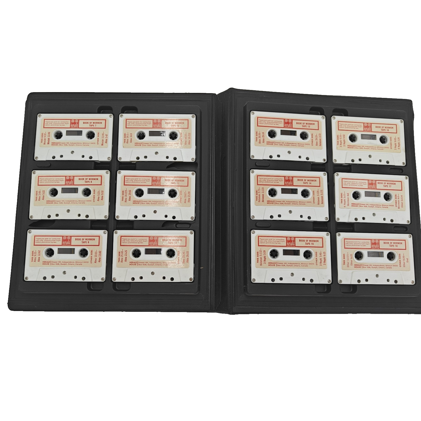 The Book Of Mormon Audio Book 18 Cassette Tape LDS Scriptures Complete Set