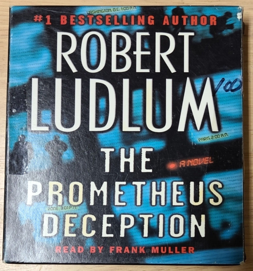 2 Robert Ludlum CD Audio Books The Prometheus Deception and The Paris Option