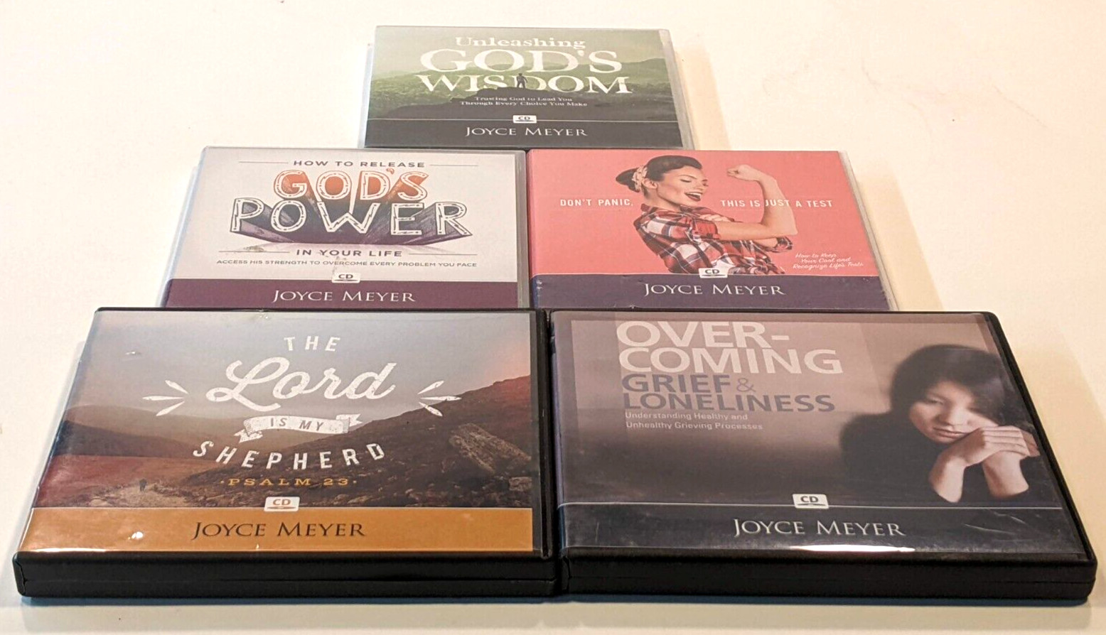 Lot of 5 CD Sets JOYCE MEYER MINISTRIES — God’s Wisdom, God’s Power, The Lord..