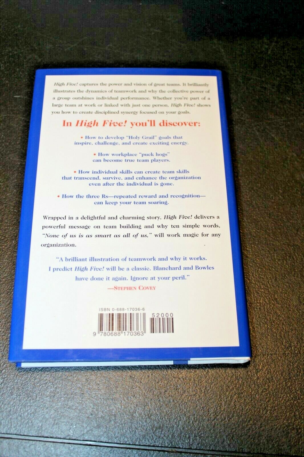 High Five! The Magic of Working Together by Blanchard, Ken, Bowles, Sheldon HC