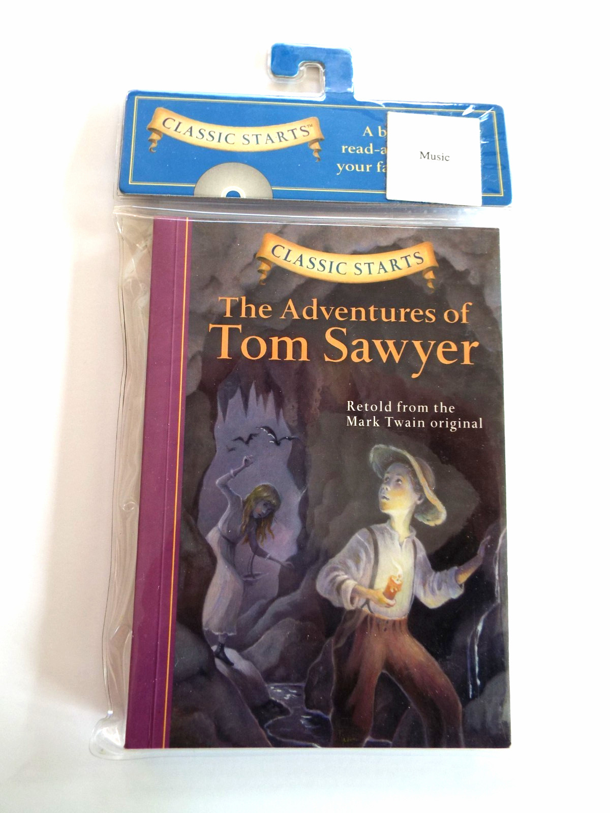 Set: The Adventures of Tom Sawyer PB Book & Read-Along CD ~ Classic Starts New**