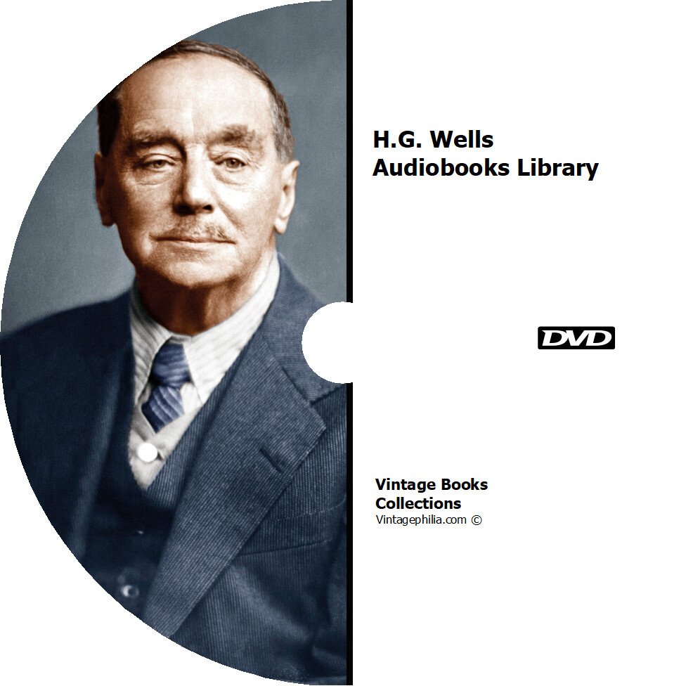 * H.G. WELLS BOOK COLLECTION * 21+ AUDIOBOOKS on DVD * UNABRIDGED MP3 FORMAT *