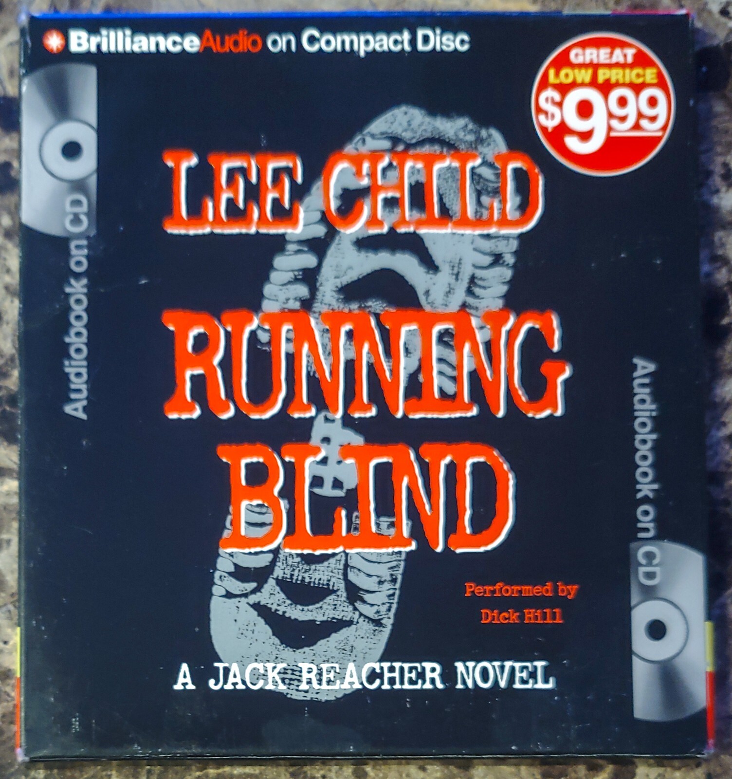 Lee Child — Running Blind (Jack Reacher) CD Audio Book Audiobook 2011 5-Disc Set