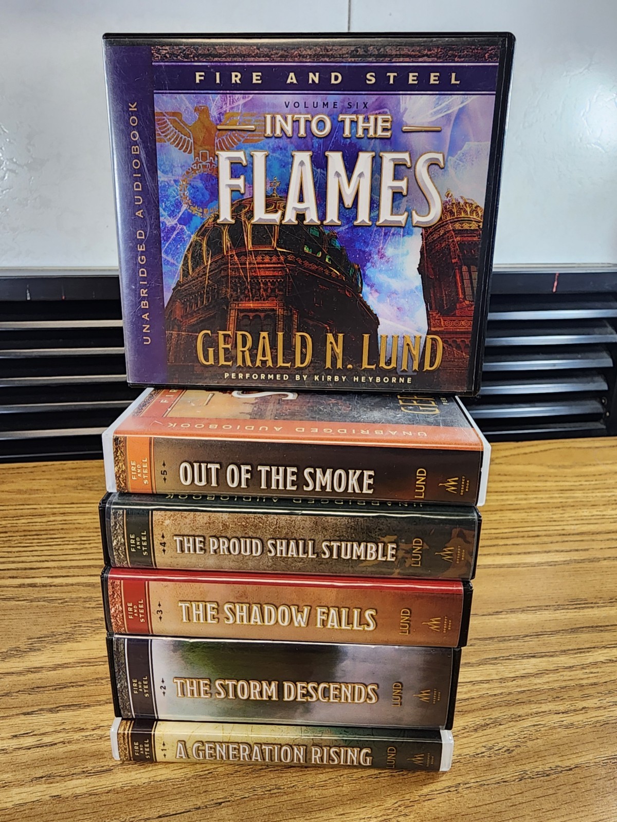 Gerald N Lund, Fire and Steel Audio CD Books, Volumes 1-7 Complete Series