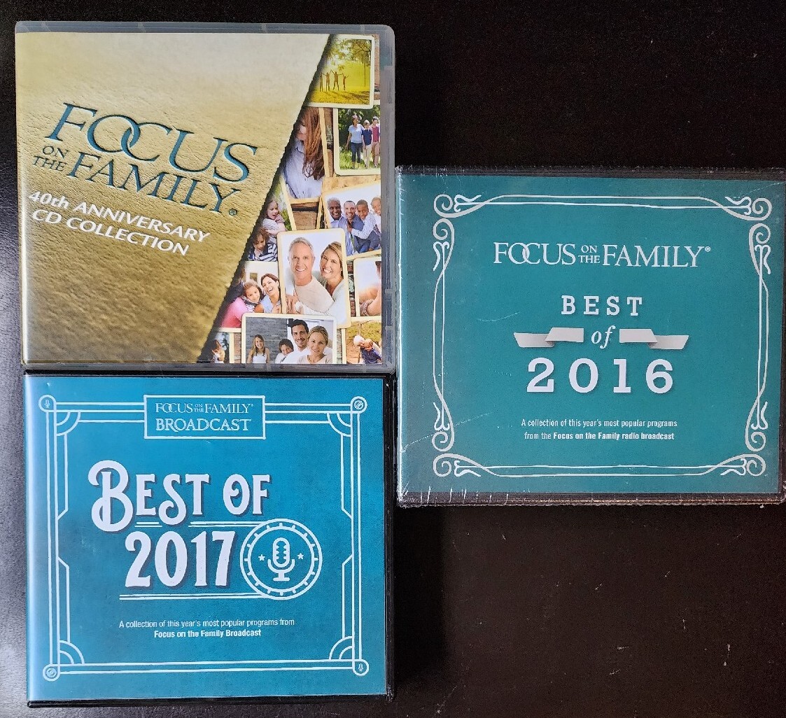 Focus On The Family Best Of 2016 2017 & 40th Anniversary CDs Radio Broadcast