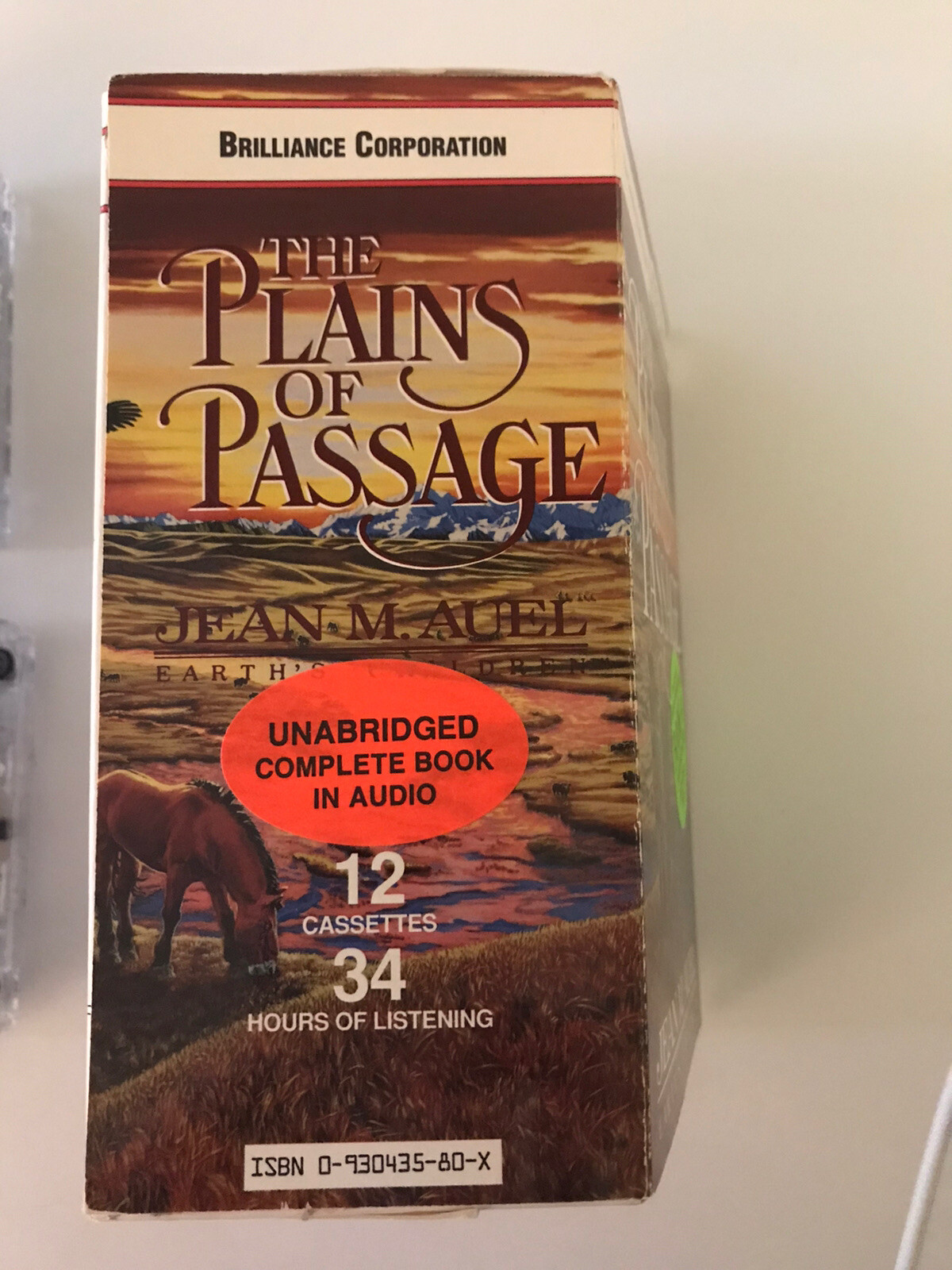 The Plains of Passage Jean M. Auel Audio Cassette Book Unabridged