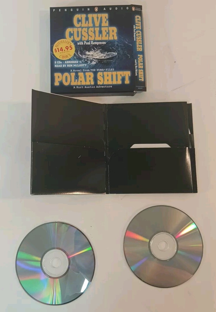 Set Of 2 -Lost City (NUMA Files) & Polar Shift — Audiobook CDs By Clive Cussler