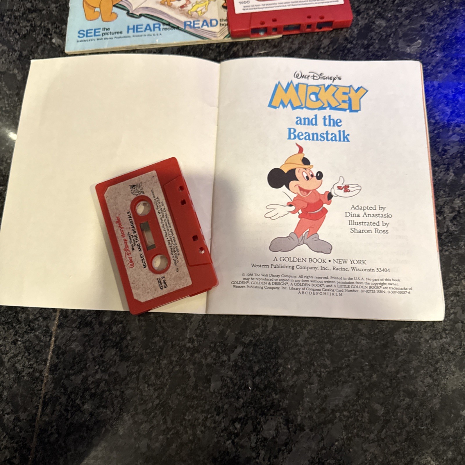 Disney — Read-Along Storybooks & Cassette Tapes-2 Books 2 Tapes (set)