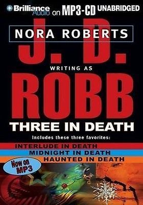 J.D ROBB / THREE in DEATH (Coll: Interlude, Midnight & Haunted) [ Audiobook ]