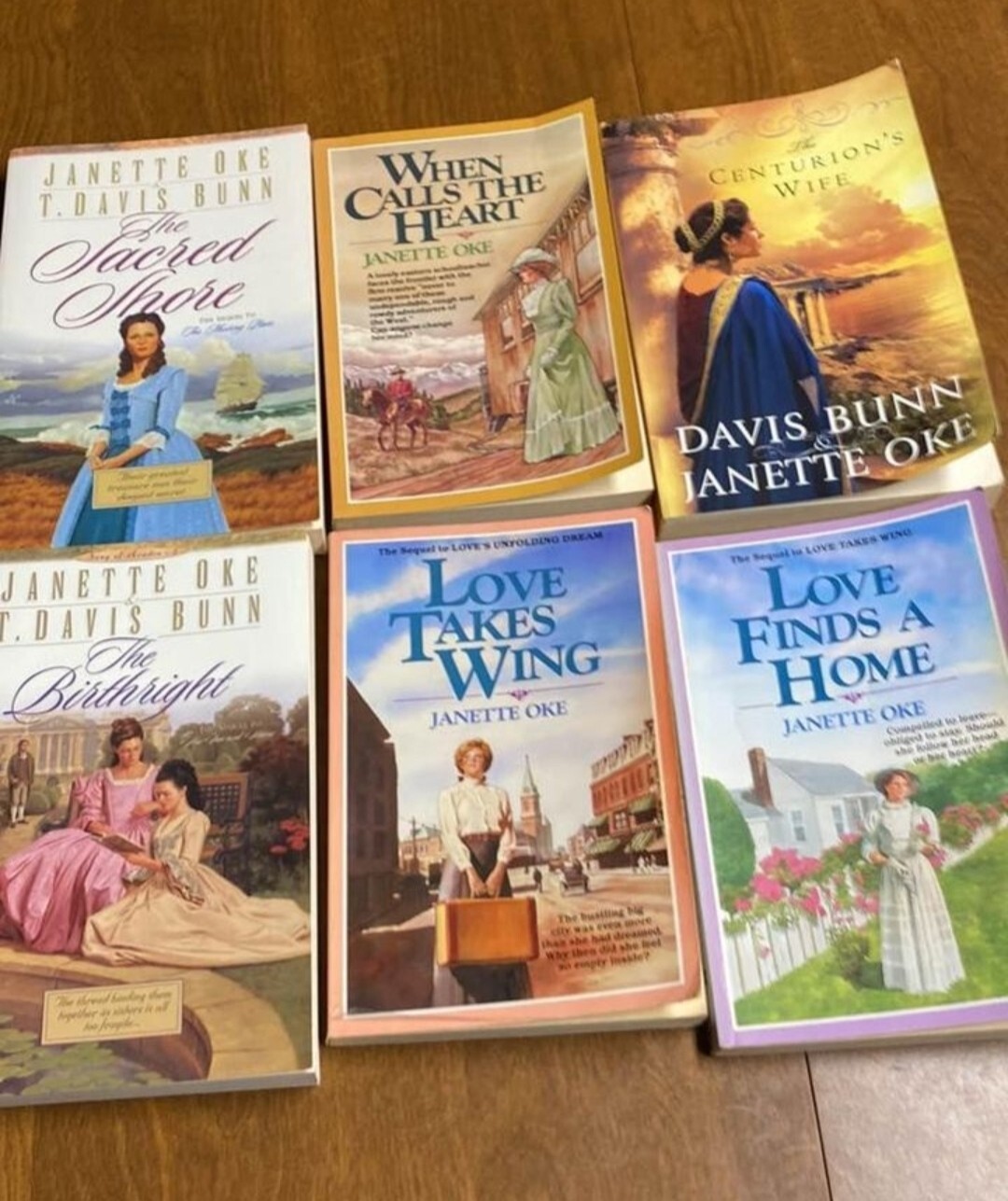 Lot Of (6) JANETTE OKE Christian Romance Paperback Books Value Bundle