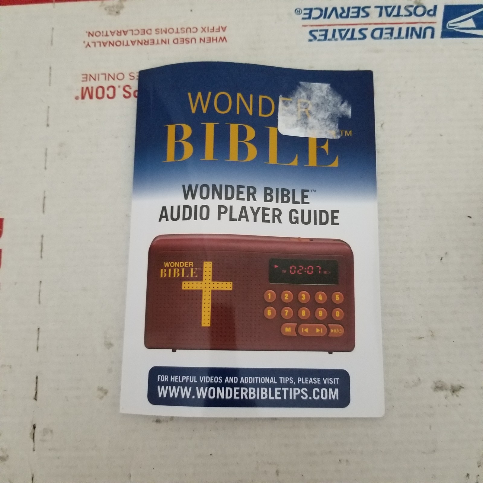 Wonder Bible KJV Talking Audio Bible Player King James Version Tested Working