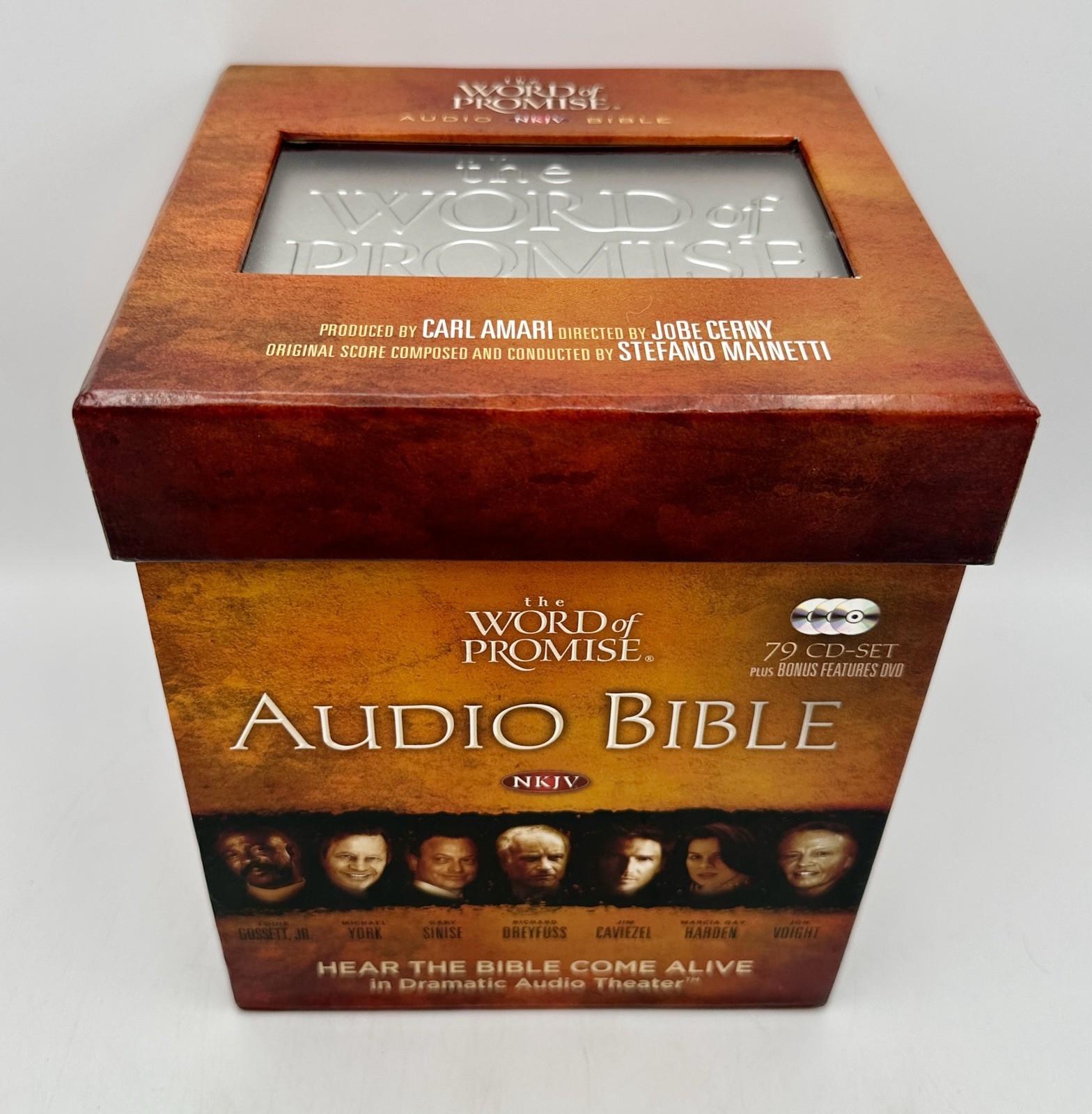 The Word of Promise NKJV Complete Audio Bible 79 CD Box Set Bonus DVD & Case