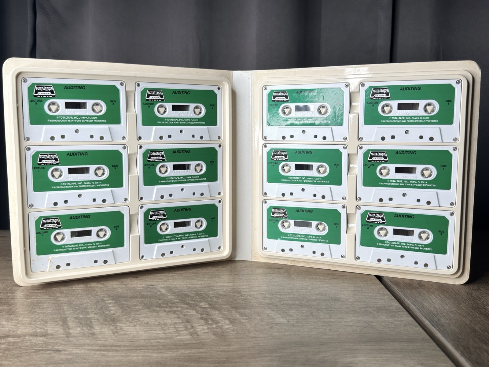CPA Review Auditing Audio Cassette Tape Set TotalTape 1989 Accounting Study